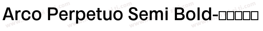 Arco Perpetuo Semi Bold字体转换